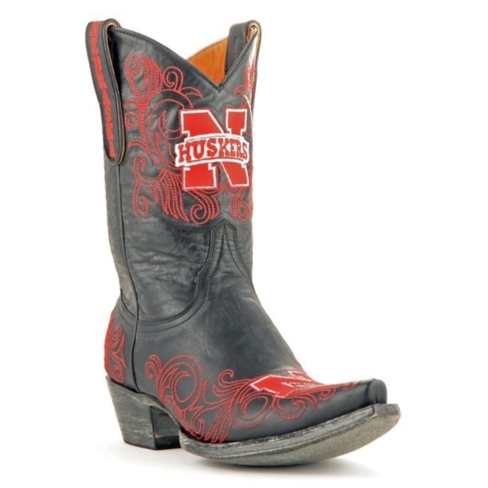 Gameday Boot University of Nebraska Huskers Short Style Cowboy Boot size 6 NWT